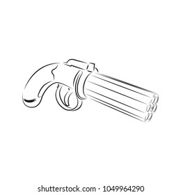 gun graphic design template