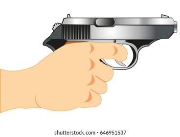 Gun in hand