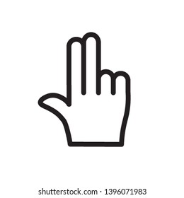 gun hand icon symbol, vector, eps 10