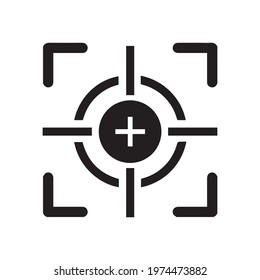 Gun hunting object target icon
