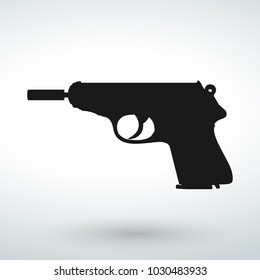 Gun icon black