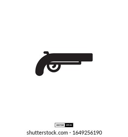 icono de pistola, plantilla vectorial de inspiración de diseño para interfaz y cualquier propósito
