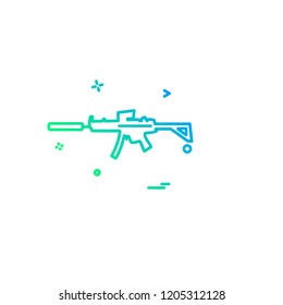 Gun icon design vector 