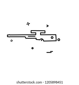Gun icon design vector 