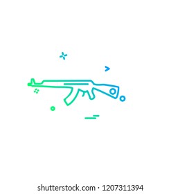 Gun icon design vector 