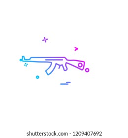 Gun icon design vector 