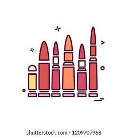 Gun icon design vector 