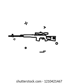 Gun icon design vector 