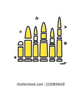 Gun icon design vector 