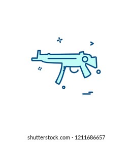 Gun icon design vector 