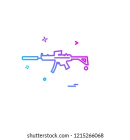 Gun icon design vector 