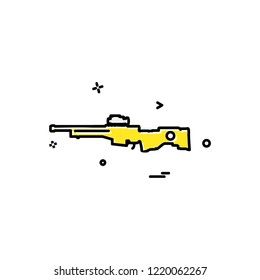 Gun icon design vector 