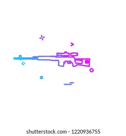 Gun icon design vector 