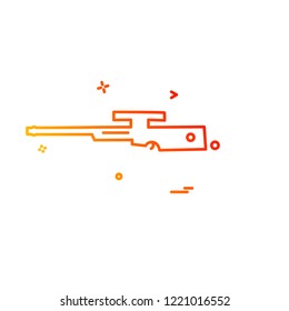 Gun icon design vector 