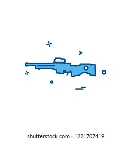Gun icon design vector 