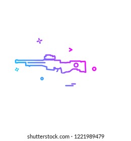 Gun icon design vector 