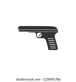 Gun. Icon Flat