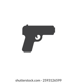 Gun icon flat design vector