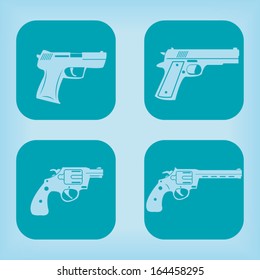 Gun icon - four variations