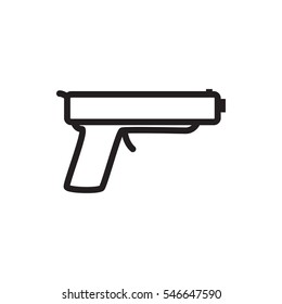 gun icon illustration isolated vector sign symbol