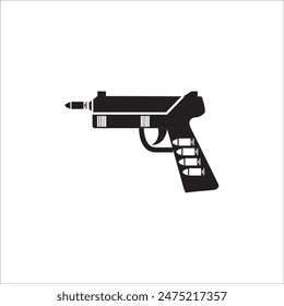 diseño de Vector de logotipo de icono de arma