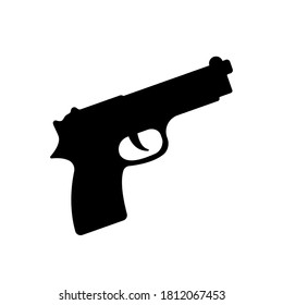 Icono de arma sobre fondo blanco