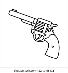 gun icon on white background