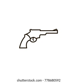 gun icon. sign design