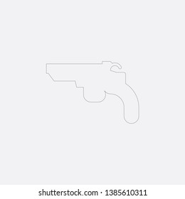 gun icon sign signifier vector