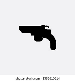 gun icon sign signifier vector