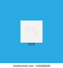 gun icon sign signifier vector