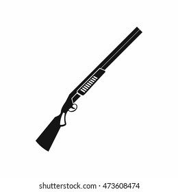 Gun icon in simple style isolated on white background. Weapons symbol