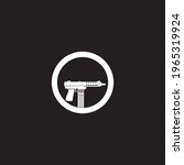 Gun icon and symbol vector template