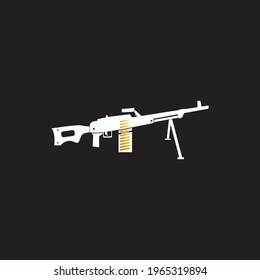 Gun icon and symbol vector template