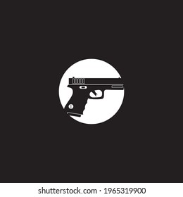 Gun icon and symbol vector template