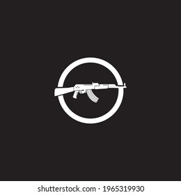 Gun icon and symbol vector template