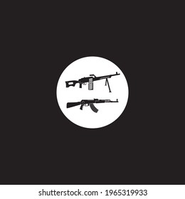 Gun icon and symbol vector template