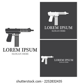 Gun icon and symbol vector template