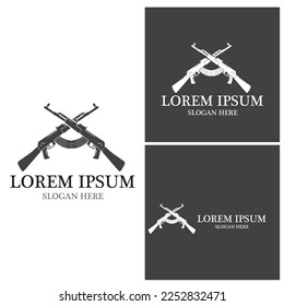Gun icon and symbol vector template