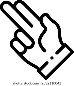 icono de arma. Diseño De Estilo Lineal Delgado Aislado Sobre Fondo Blanco