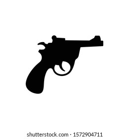 Gun icon in trendy flat style isolated on white background. Symbol for your web site design, logo, app, UI. Vector illustration, EPS