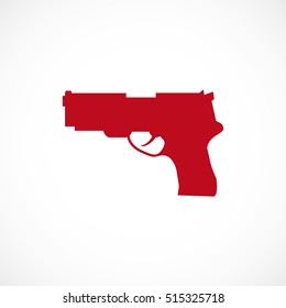 gun icon, vector best flat icon, EPS