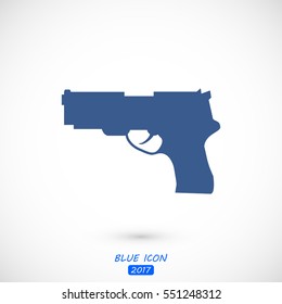 gun icon, vector best flat icon, EPS