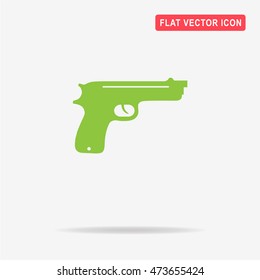 Gun icon. Vector concept illustration for design.