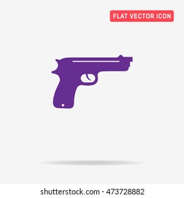 Gun icon. Vector concept illustration for design.