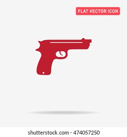 Gun icon. Vector concept illustration for design.