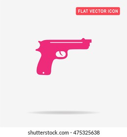 Gun icon. Vector concept illustration for design.