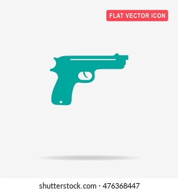 Gun icon. Vector concept illustration for design.