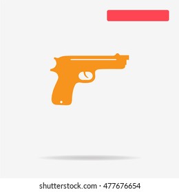 Gun icon. Vector concept illustration for design.