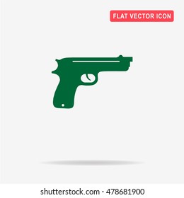 Gun icon. Vector concept illustration for design.